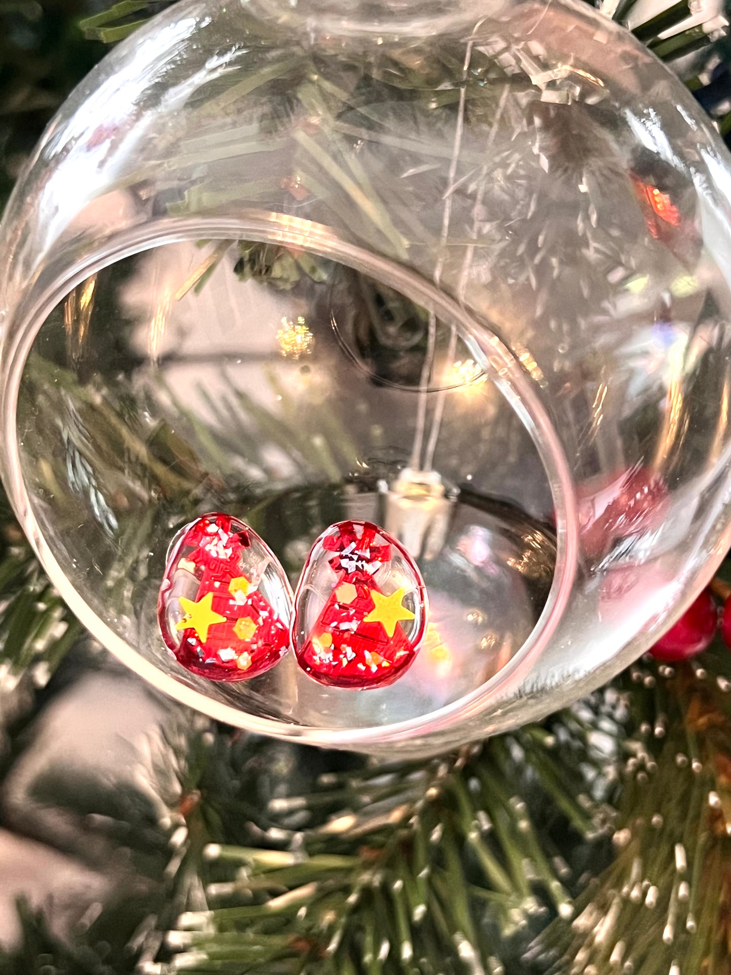 Christmas earrings