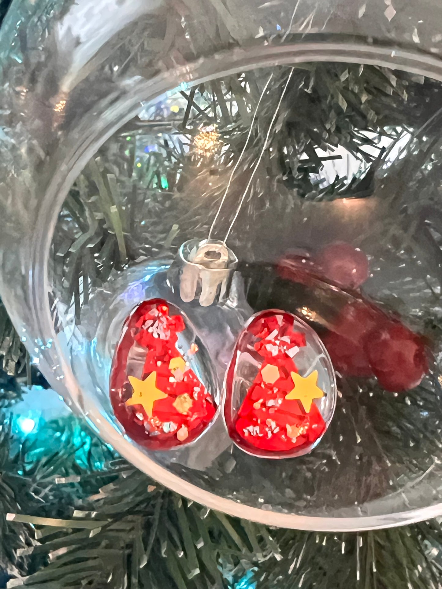 Christmas earrings