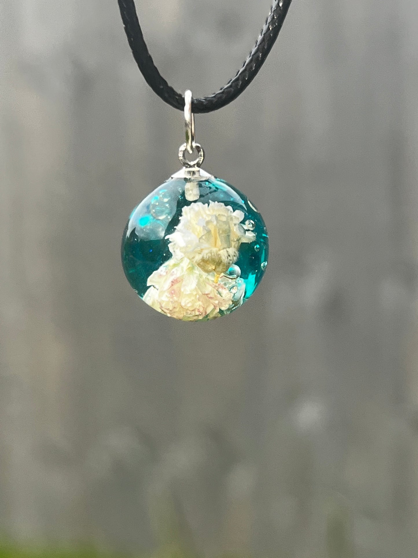 Dry flower in the Green world necklaces