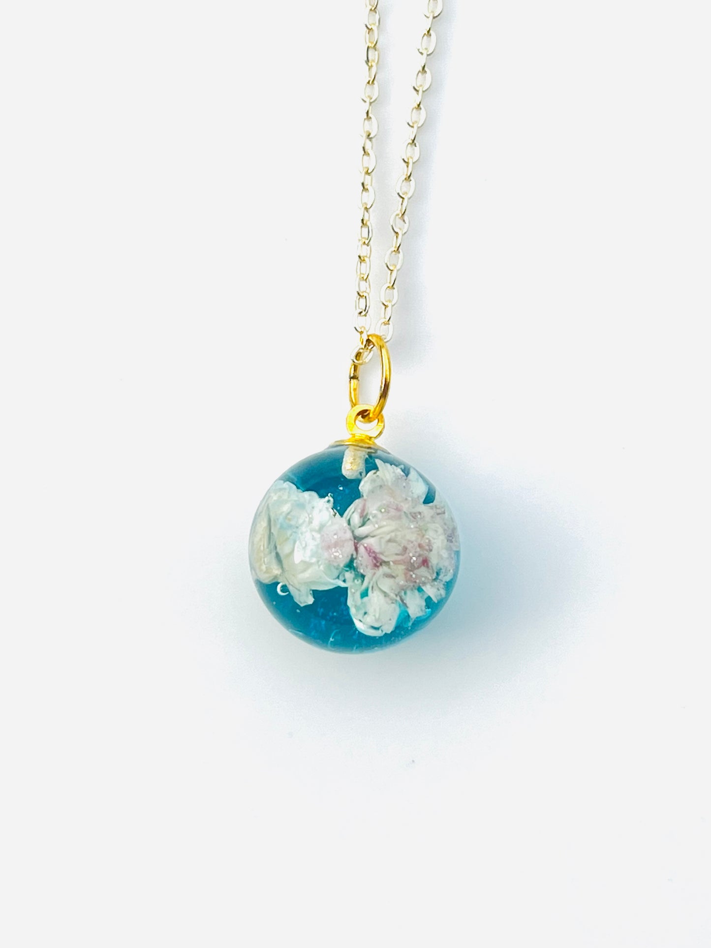 Dry flower in the Green world necklaces