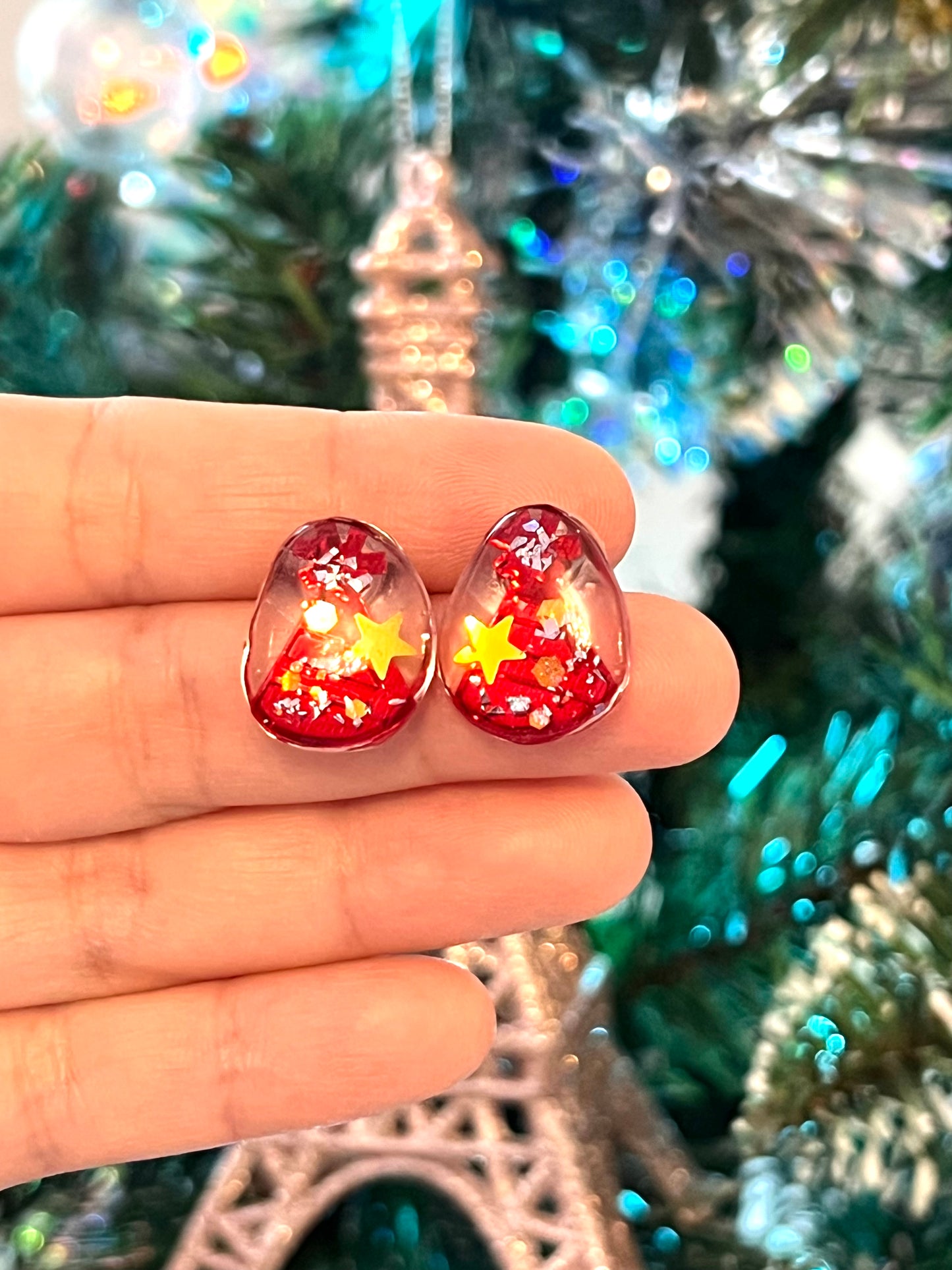 Christmas earrings