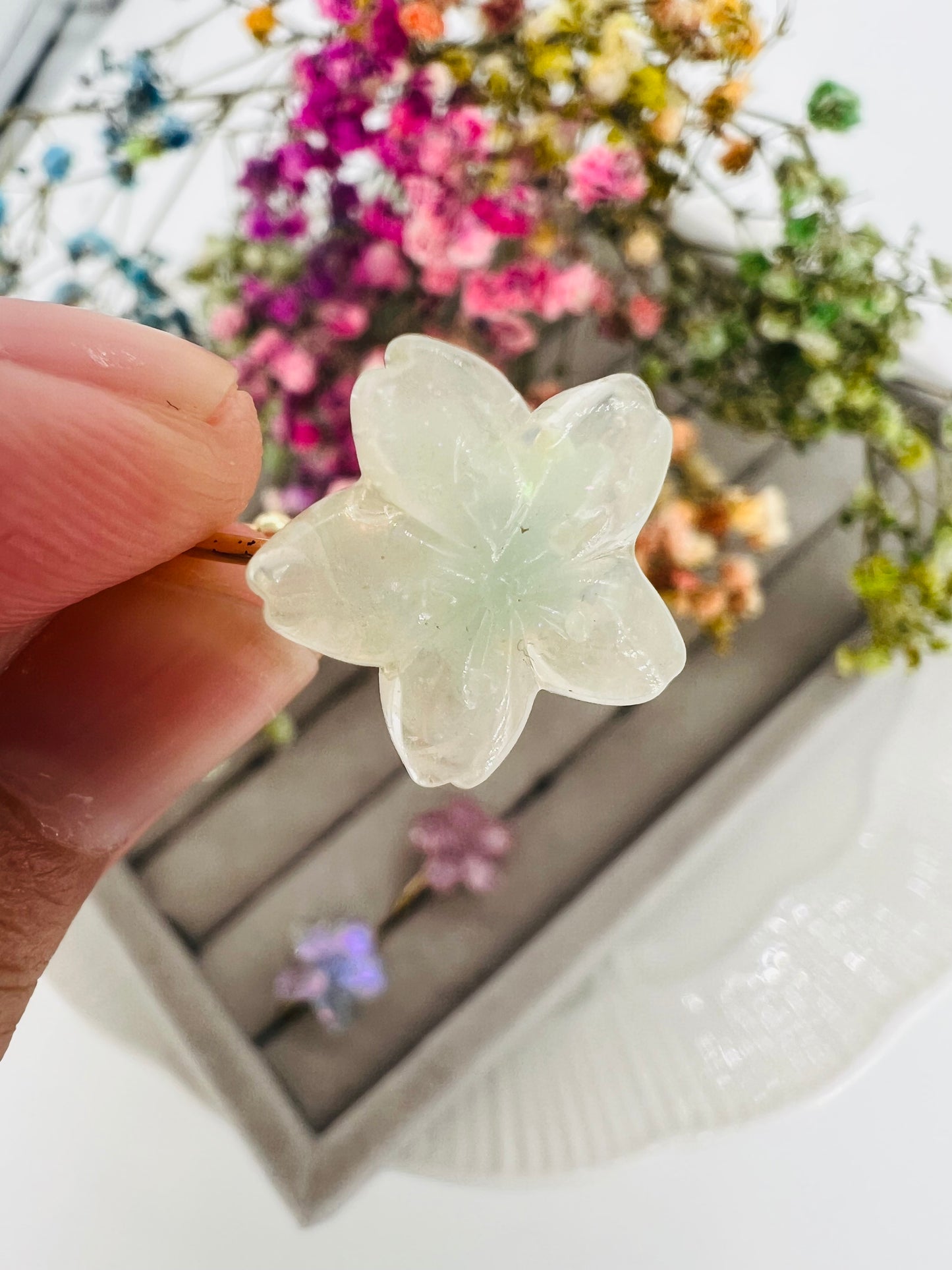 Purple /pink /white Sakura ring