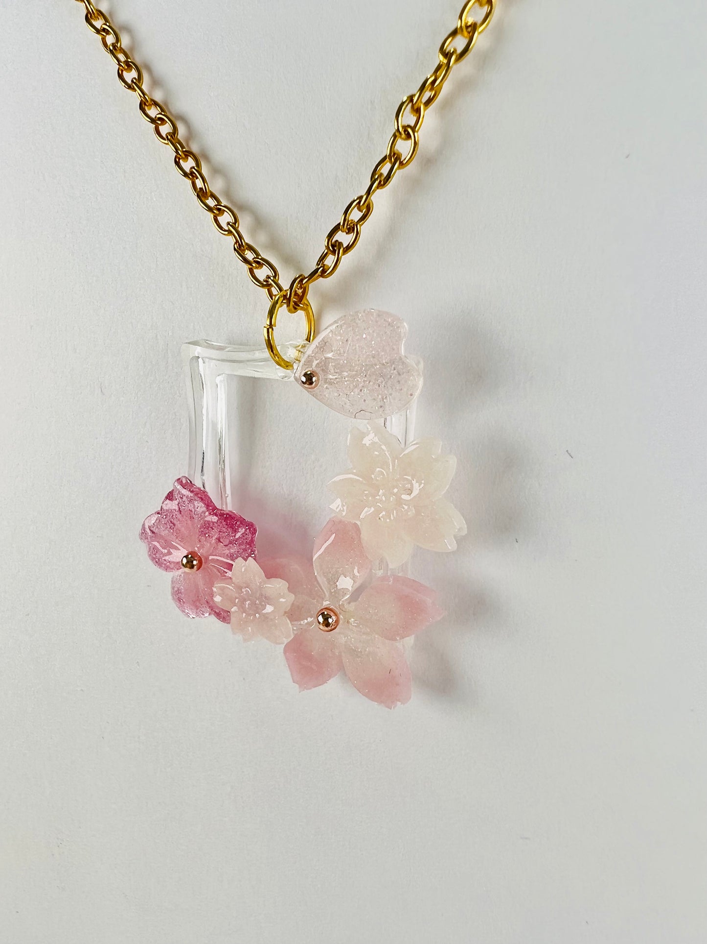 Sakura & Fuji painting necklaces part 2 日系富士櫻油畫造型項鍊