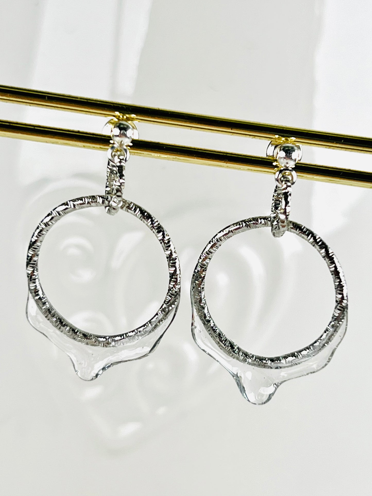 Be water- circle earrings B