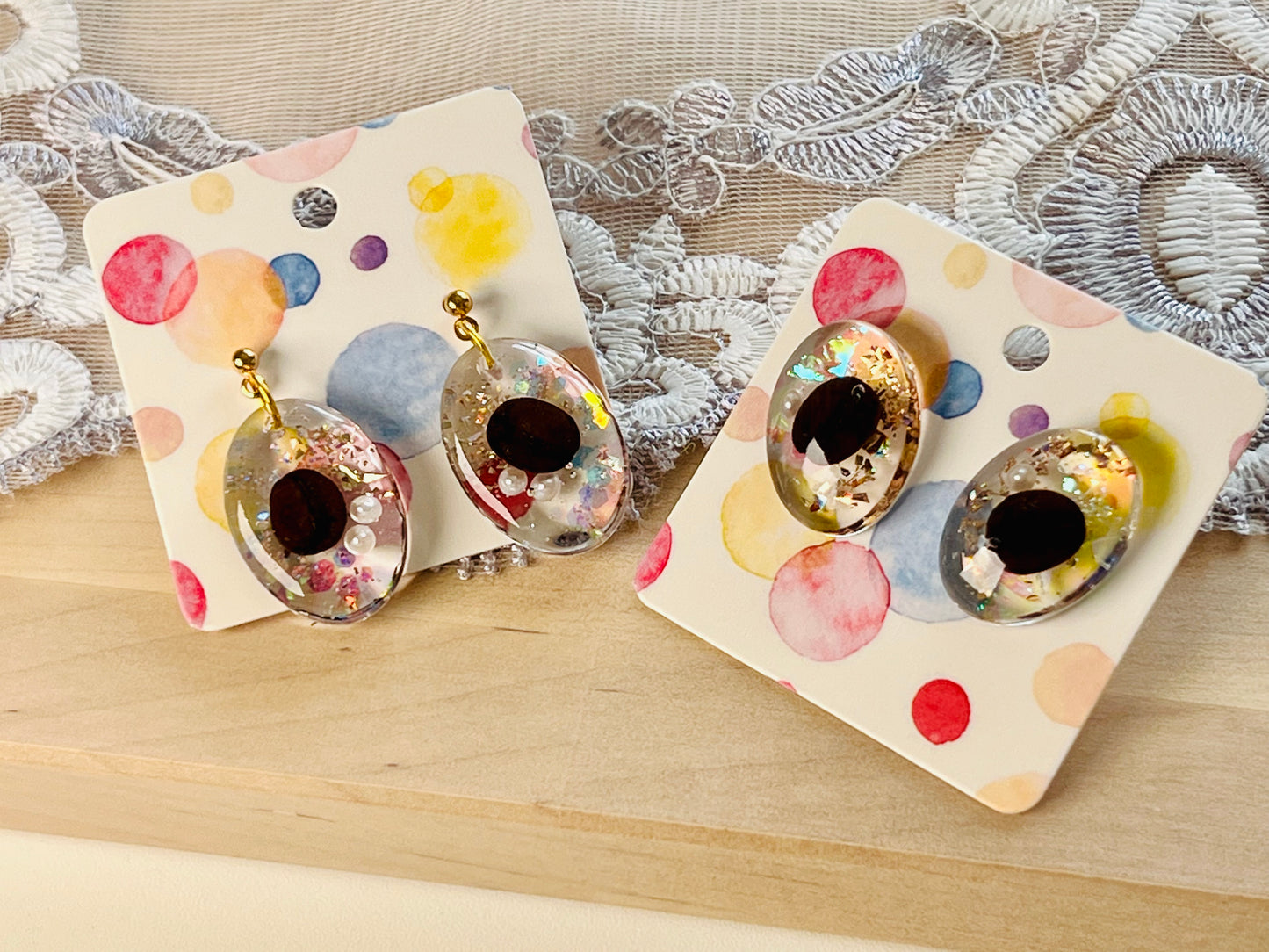 Lovely coffee bean earrings