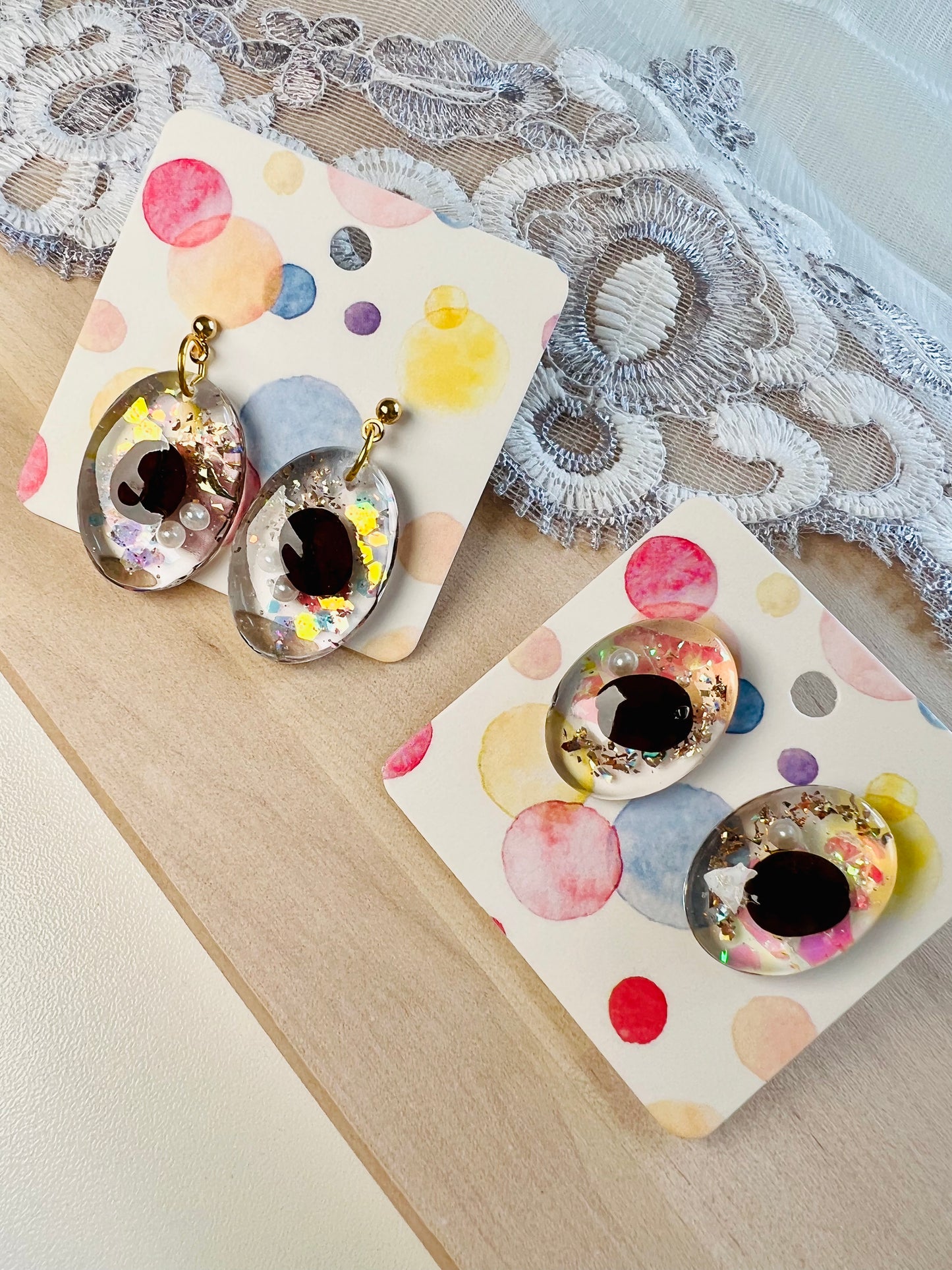 Lovely coffee bean earrings