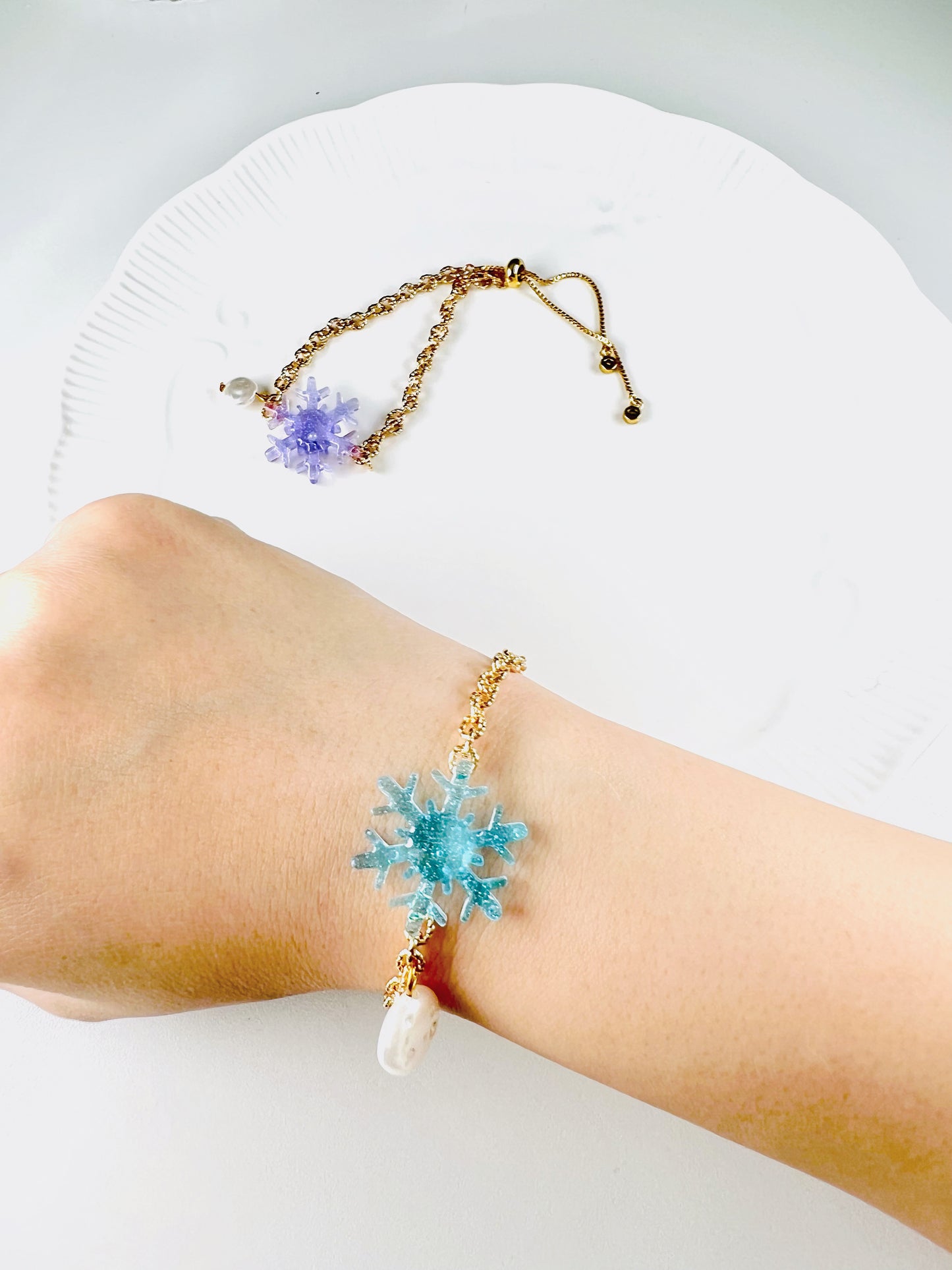 Christmas snowflake bracelets