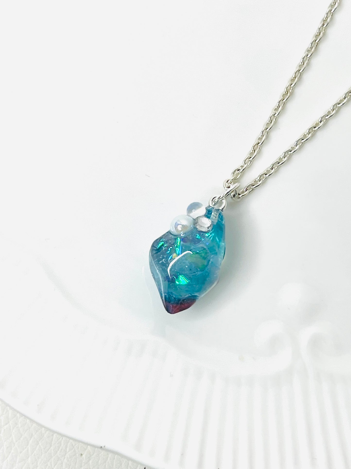 Blue crystal necklaces