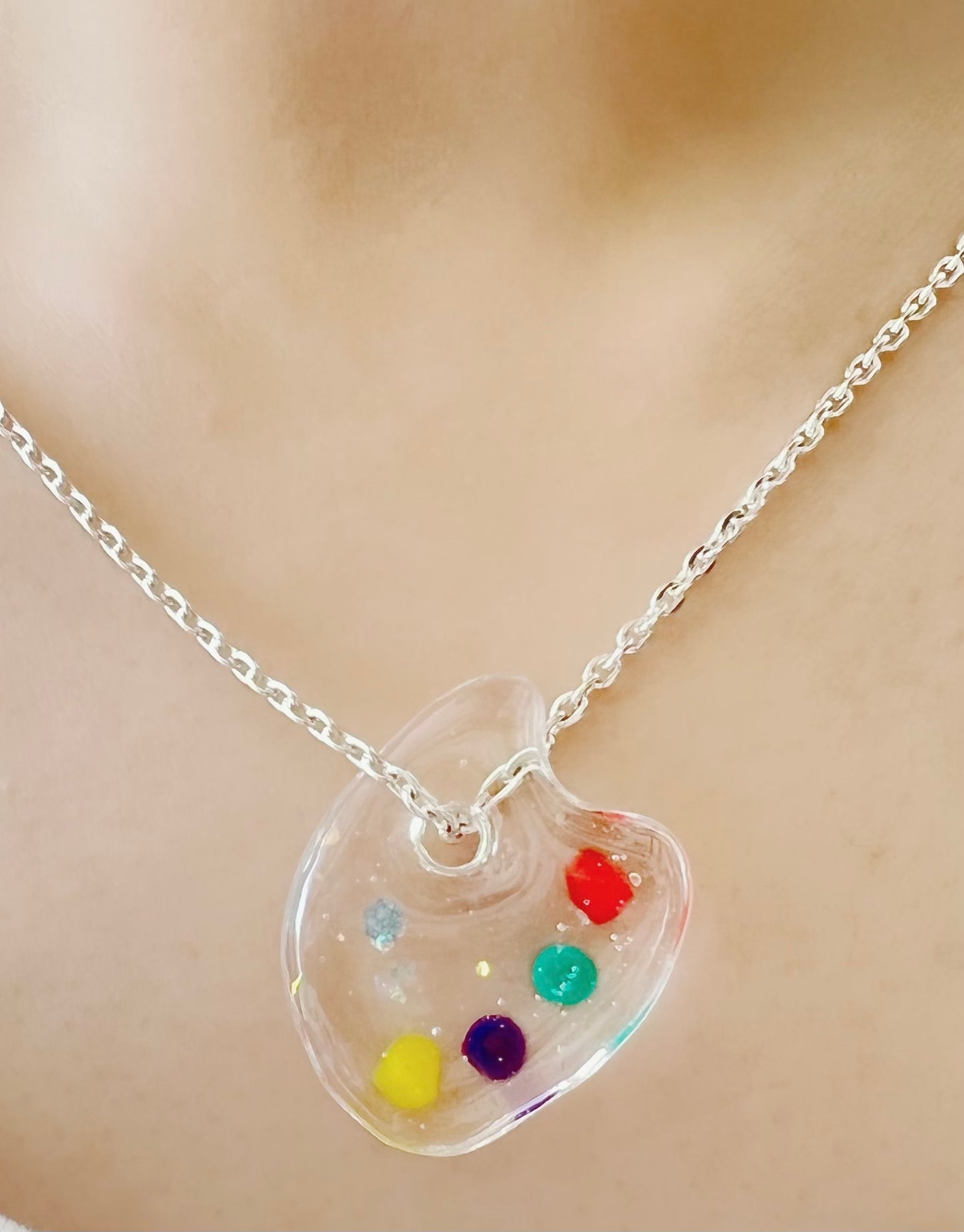 Paint board necklaces