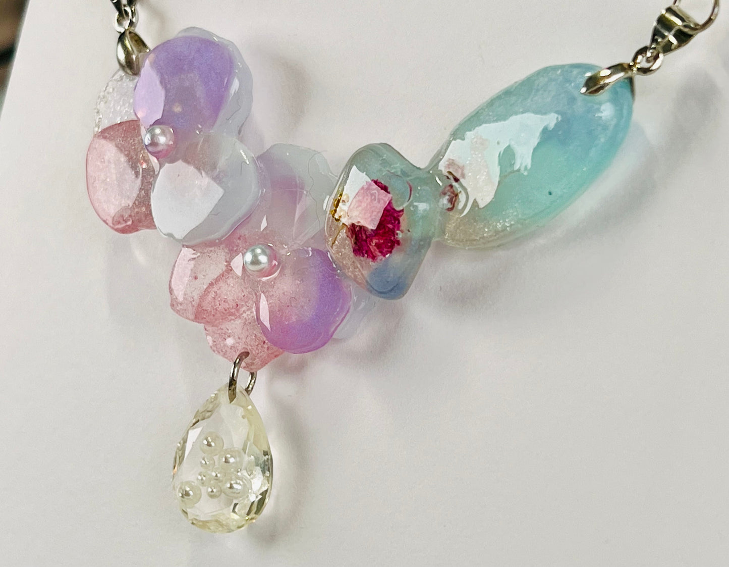 Flowers necklaces 粉色系花花造型項鍊