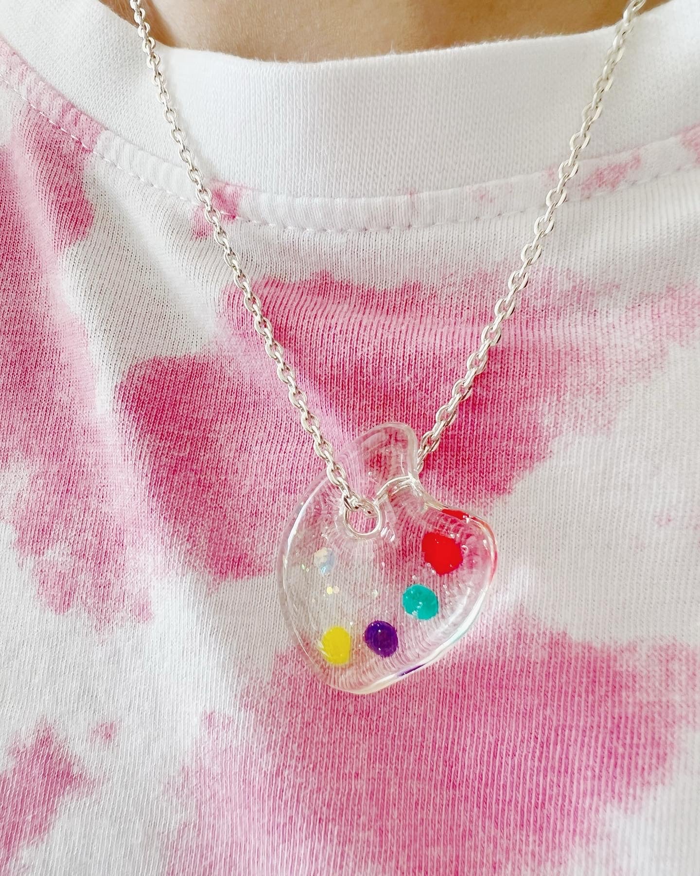 Paint board necklaces