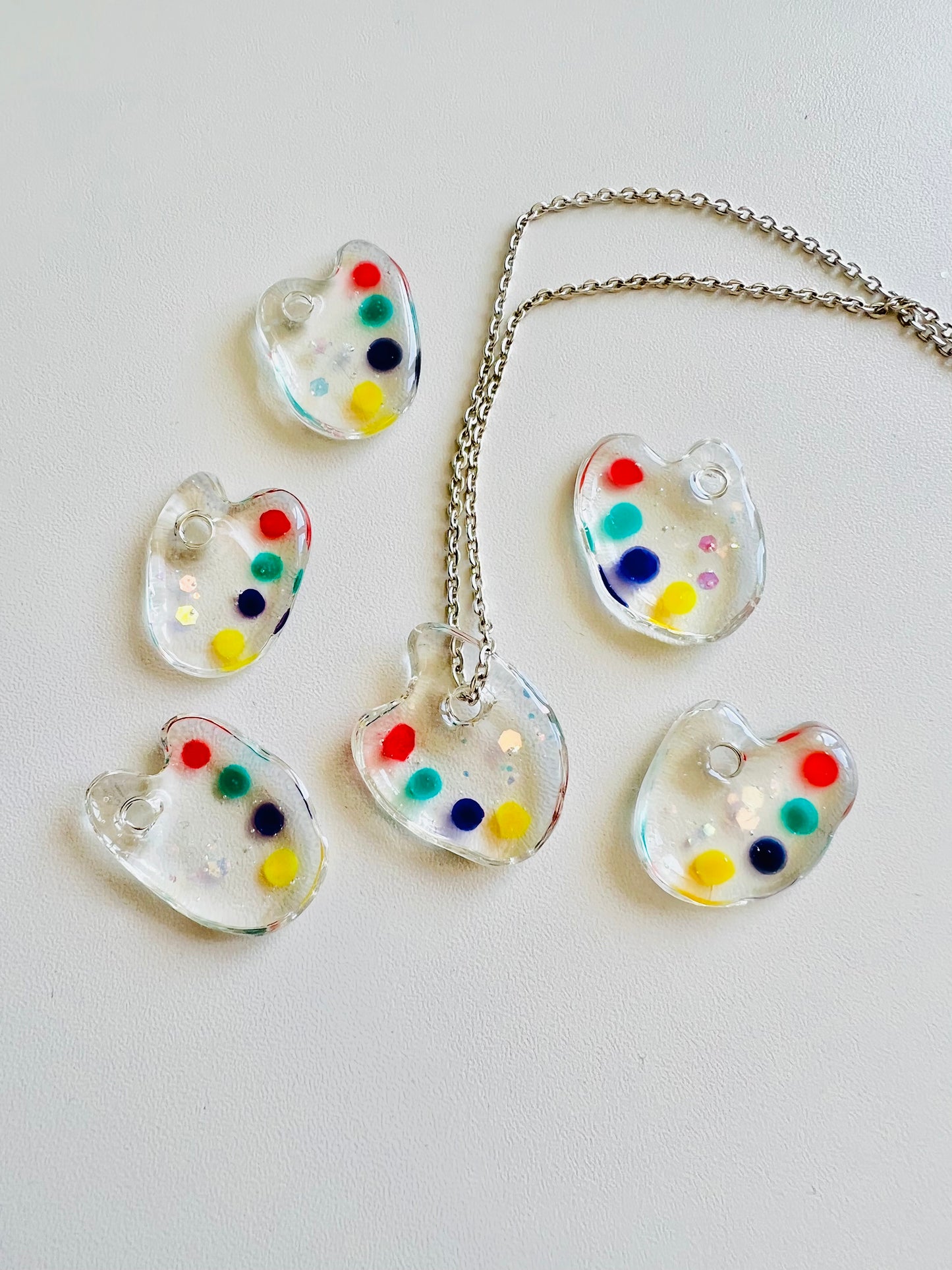 Paint board necklaces