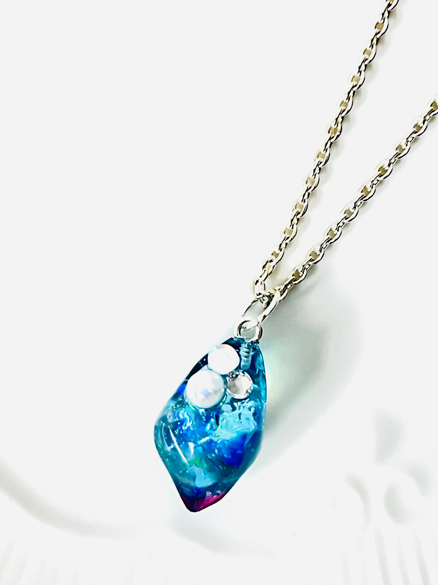 Blue crystal necklaces