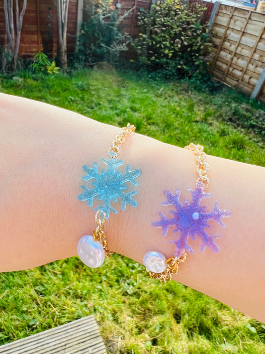 Christmas snowflake bracelets