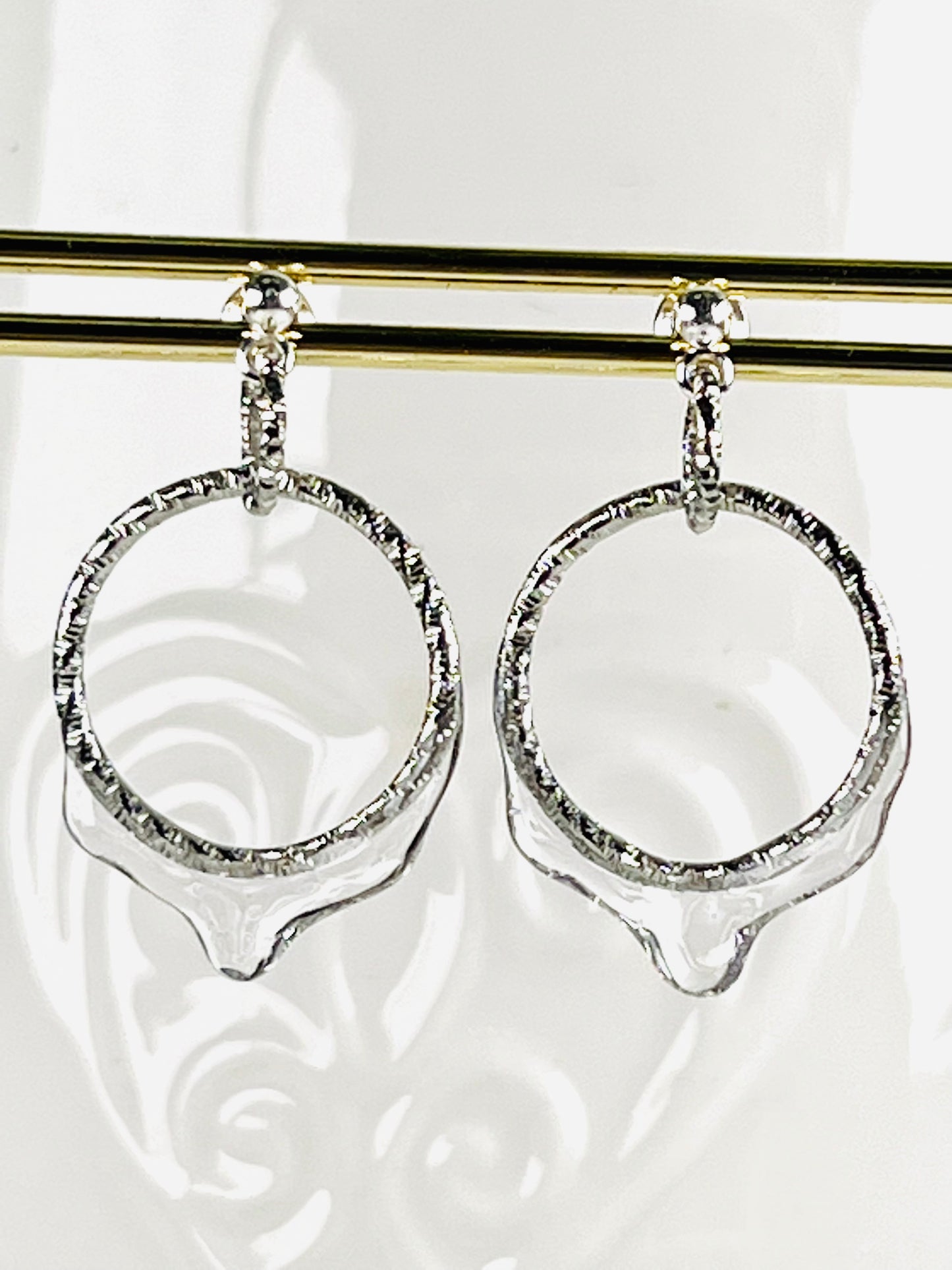 Be water- circle earrings B