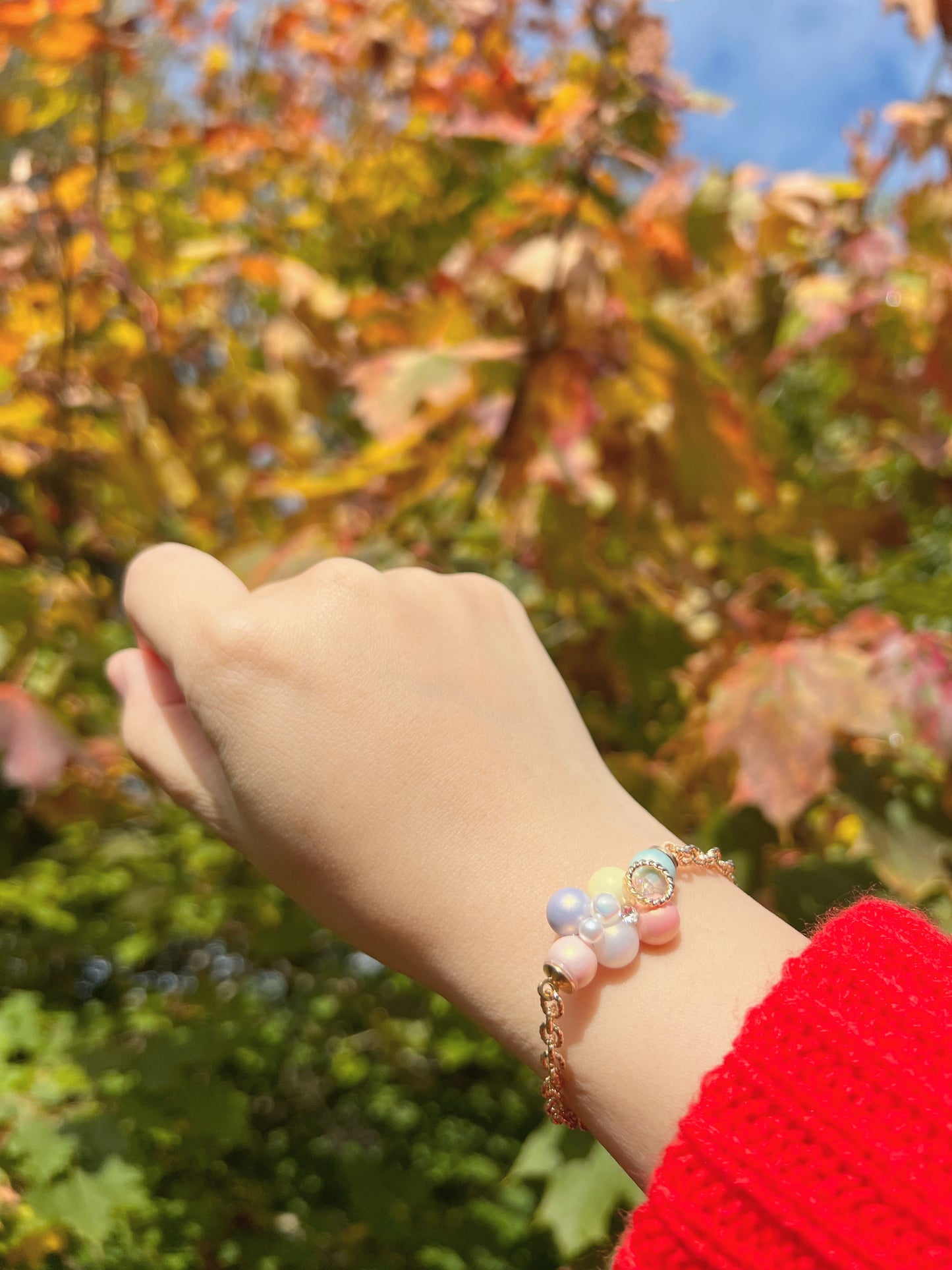 Macaron colourful bubbles bracelets