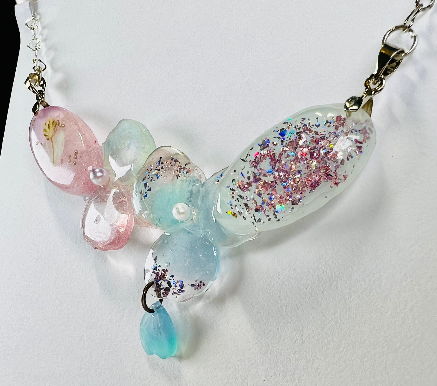 Flowers necklaces 粉色系花花造型項鍊