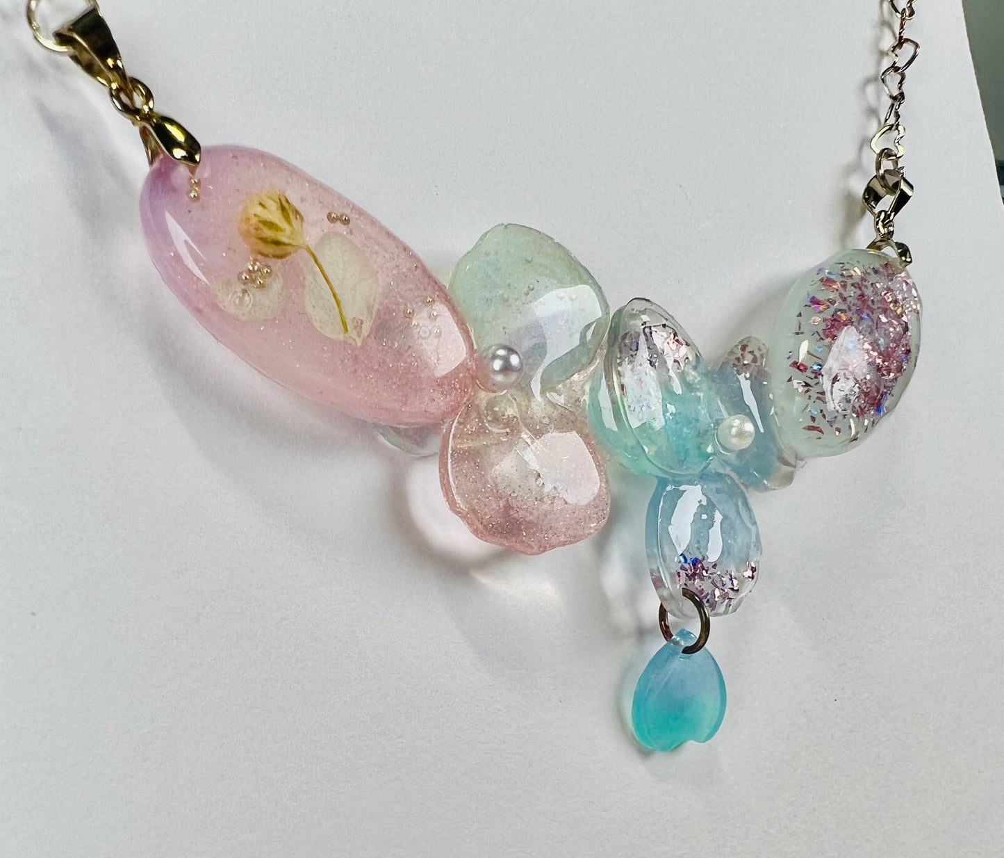 Flowers necklaces 粉色系花花造型項鍊