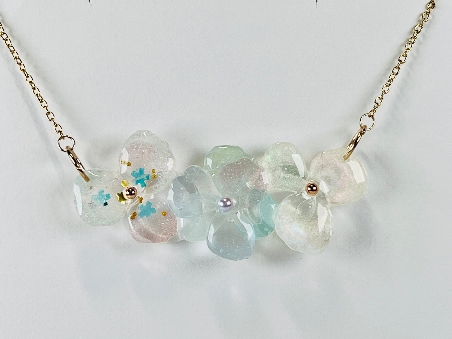 Flowers necklaces 粉色系花花造型項鍊