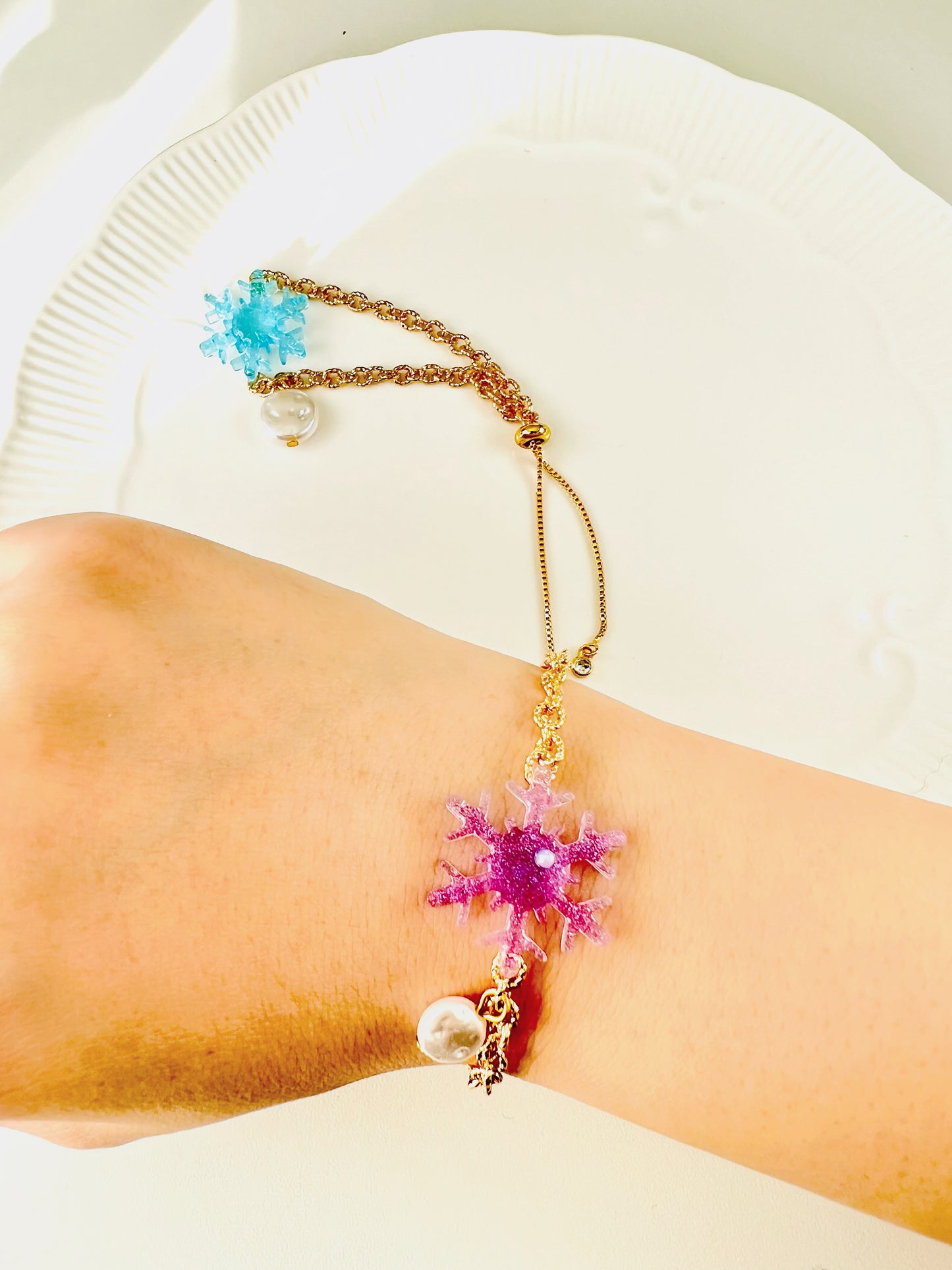 Christmas snowflake bracelets