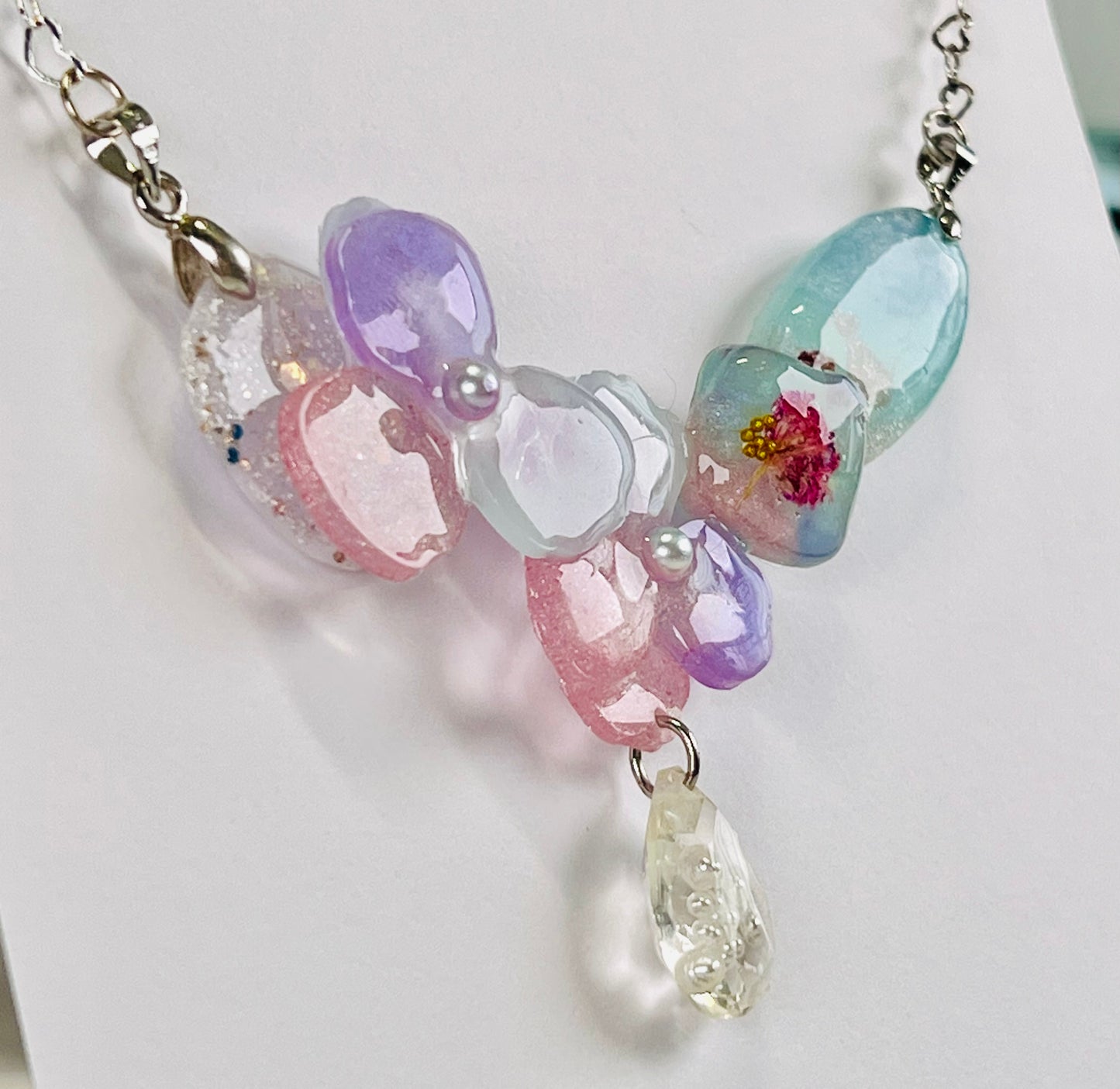 Flowers necklaces 粉色系花花造型項鍊