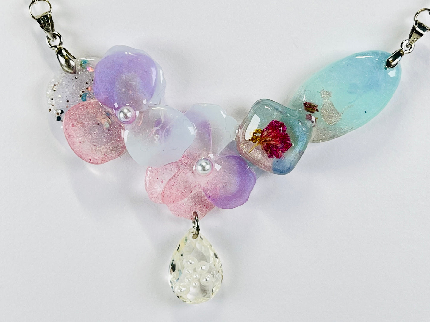 Flowers necklaces 粉色系花花造型項鍊