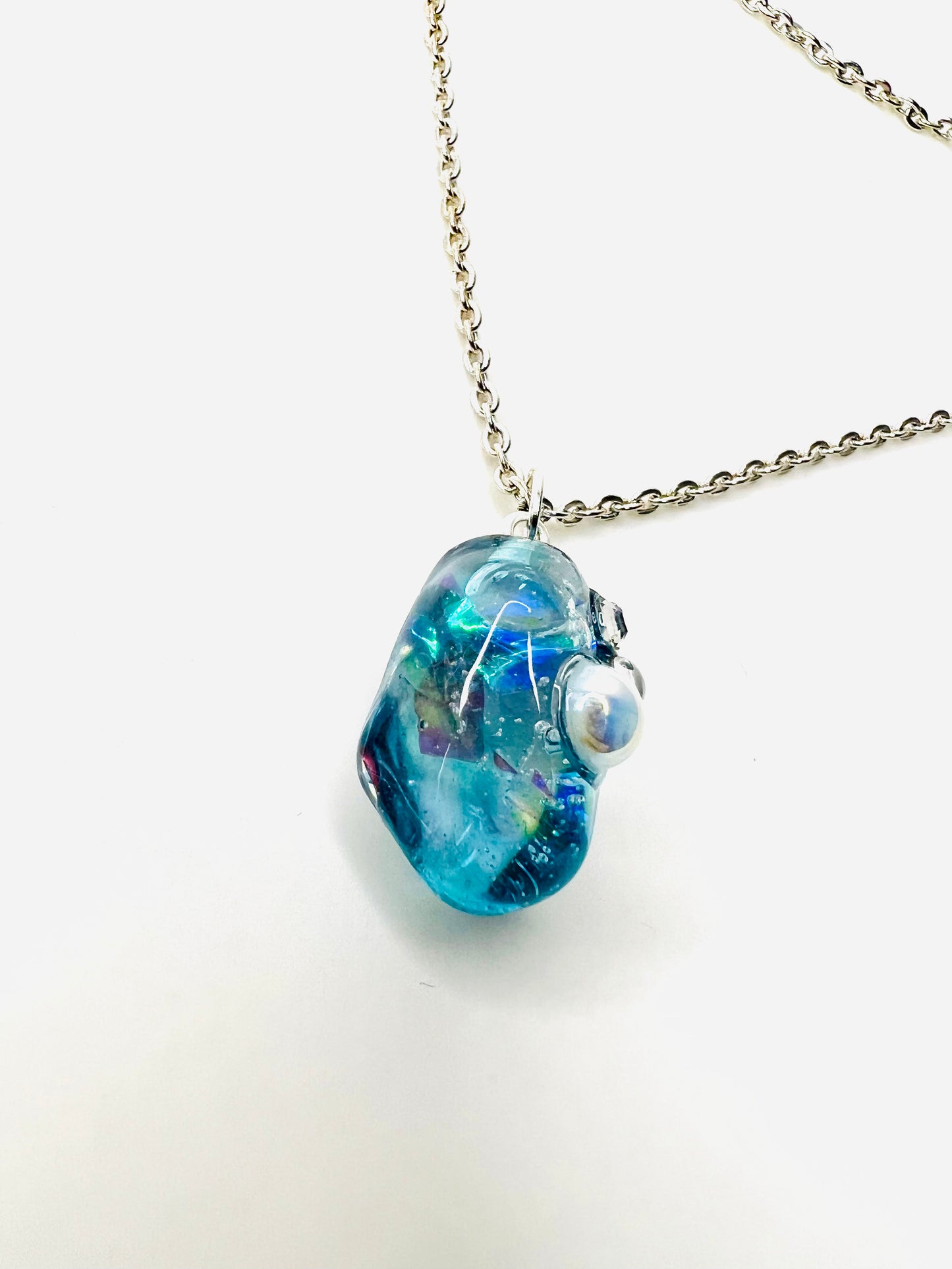 Blue crystal necklaces