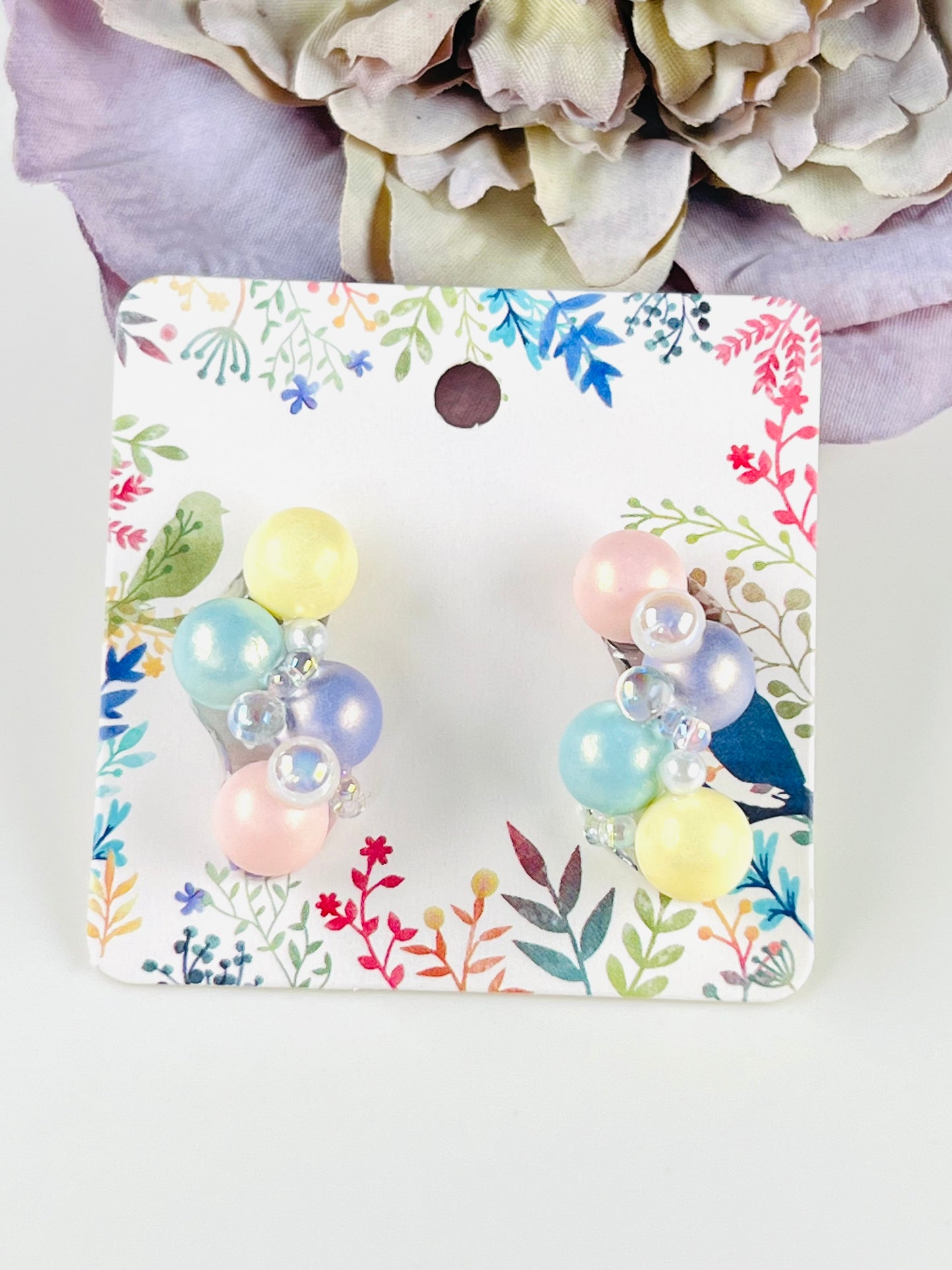 Macaron colourful bubbles earrings